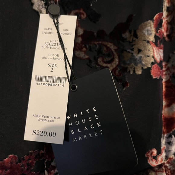 NWT winter formal floral cocktail dress - Picture 6 of 9